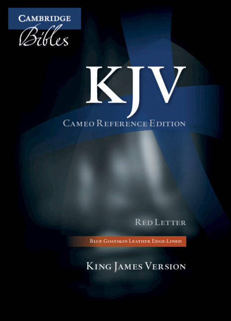 KJV Cameo Reference Edition, Blue Goatskin Leather, Red-letter Text, KJ456:XRE (Leather / fine binding) 9781009158022