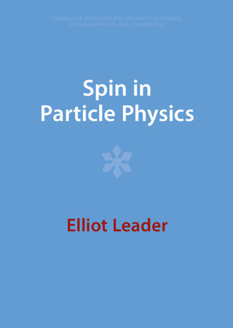 Spin in Particle Physics (Hardback) 9781009401999
