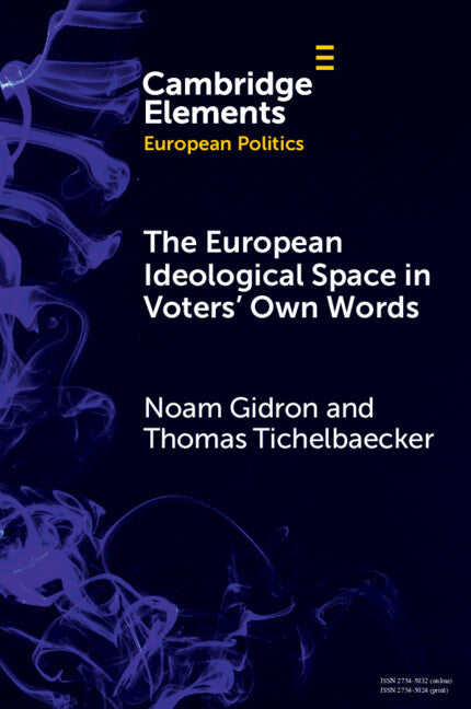 The European Ideological Space in Voters' Own Words (Paperback / softback) 9781009439329