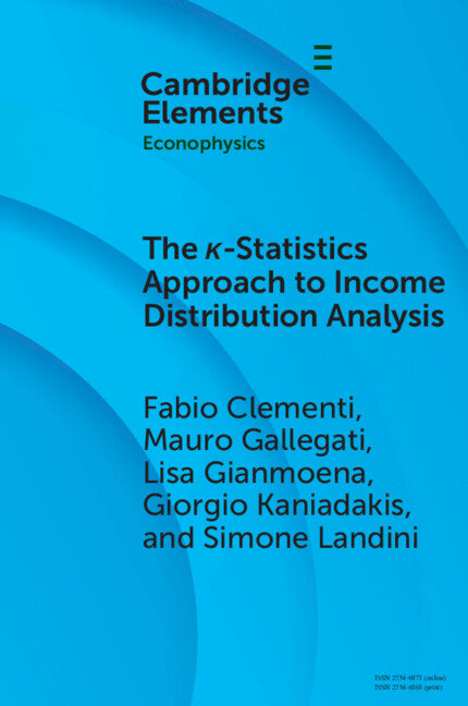The κ-Statistics Approach to Income Distribution Analysis (Paperback / softback) 9781009446358