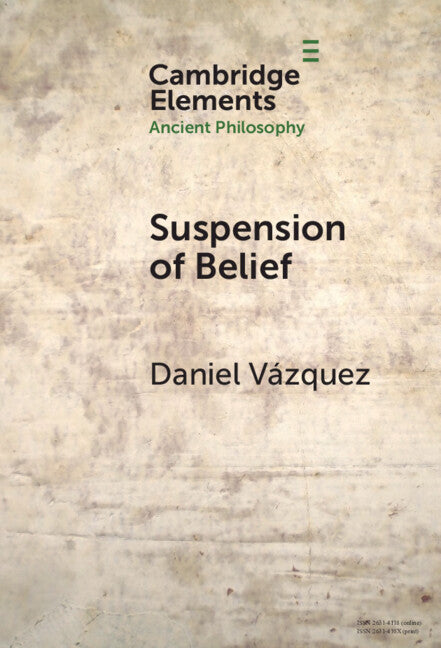 Suspension of Belief (Hardback) 9781009500739