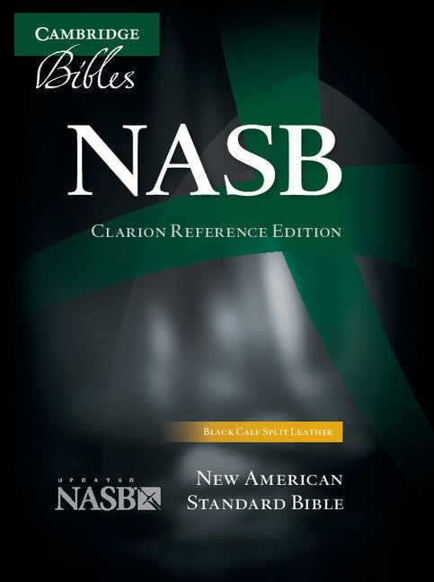 NASB Clarion Reference Bible, Black Calf Split Leather, NS484:X (Leather / fine binding) 9781107604162