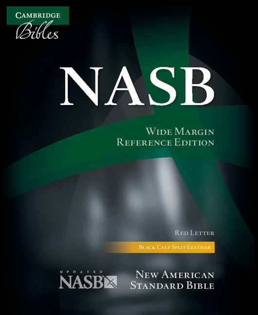 NASB Aquila Wide Margin Reference Bible, Black Calf Split Leather, Red-Letter Text NS744:XRM (Leather / fine binding) 9781107654372