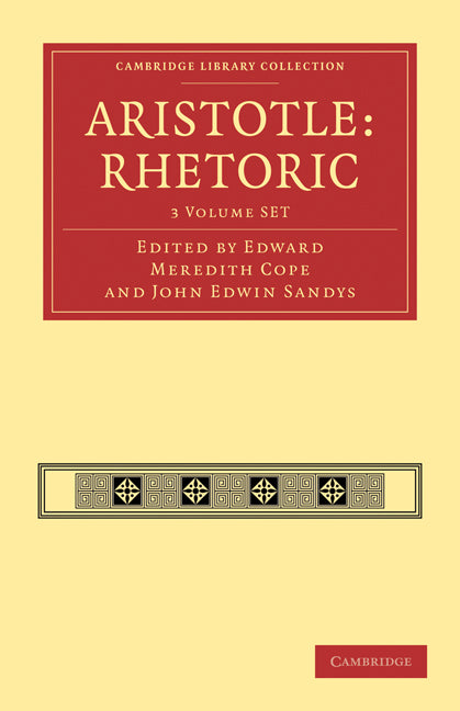 Aristotle: Rhetoric 3 Volume Paperback Set: Volume SET (Multiple-component retail product) 9781108009805