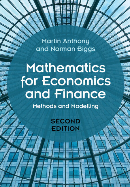 Mathematics for Economics and Finance; Methods and Modelling (Paperback / softback) 9781108459433