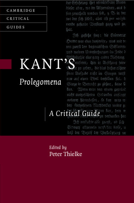 Kant's Prolegomena; A Critical Guide (Paperback / softback) 9781108733861