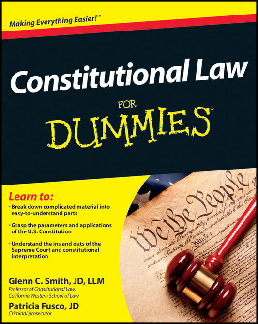 Constitutional Law For Dummies (Paperback / softback) 9781118023785