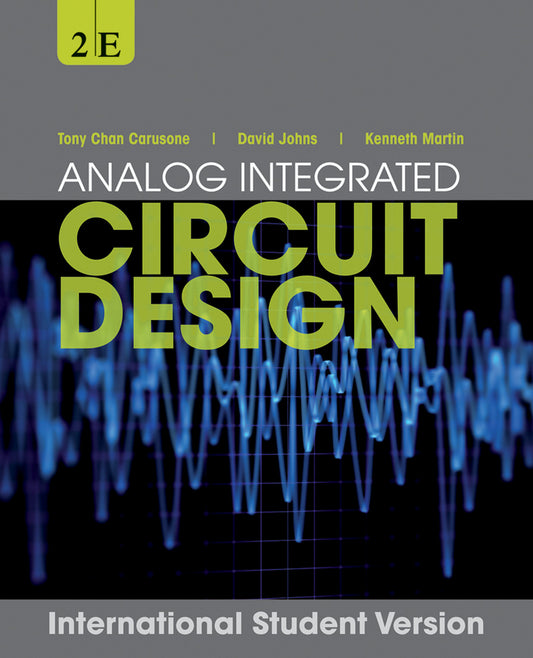 Analog Integrated Circuit Design, International Student Version (Paperback / softback) 9781118092330