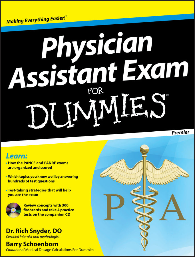 Physician Assistant Exam For Dummies, with CD; with CD (Multiple-component retail product, part(s) enclosed) 9781118115565