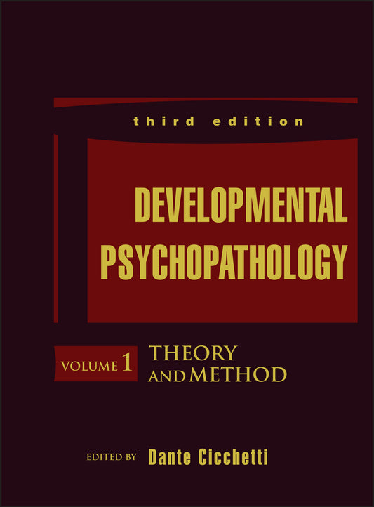 Developmental Psychopathology, Theory and Method (Hardback) 9781118120873