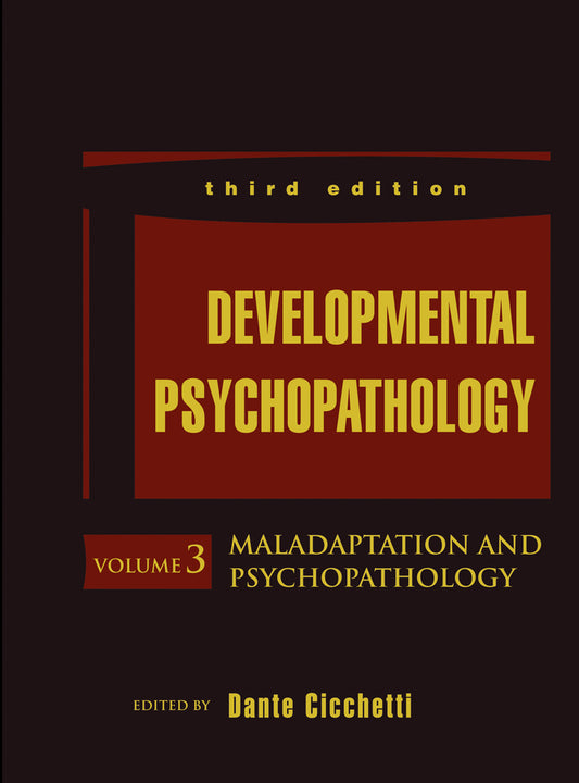 Developmental Psychopathology, Maladaptation and Psychopathology (Hardback) 9781118120927