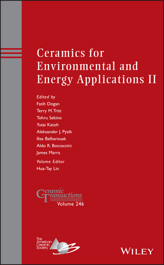 Ceramics for Environmental and Energy Applications II (Hardback) 9781118771242