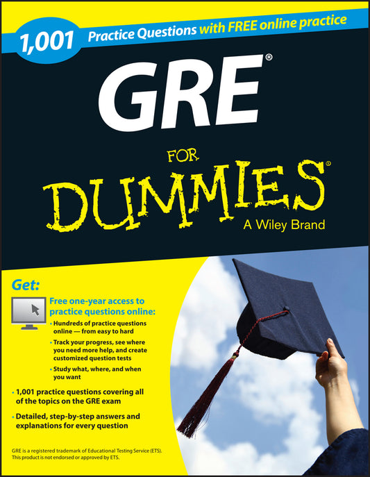 GRE 1,001 Practice Questions For Dummies (Paperback / softback) 9781118825686