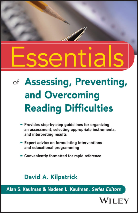 Essentials of Assessing, Preventing, and Overcoming Reading Difficulties (Paperback / softback) 9781118845240