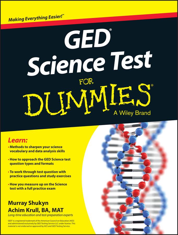 GED Science For Dummies (Paperback / softback) 9781119029885