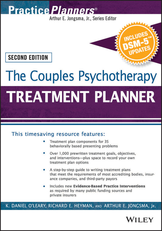 The Couples Psychotherapy Treatment Planner, with DSM-5 Updates (Paperback / softback) 9781119063124