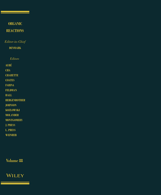 Organic Reactions, Volume 88 (Hardback) 9781119103851