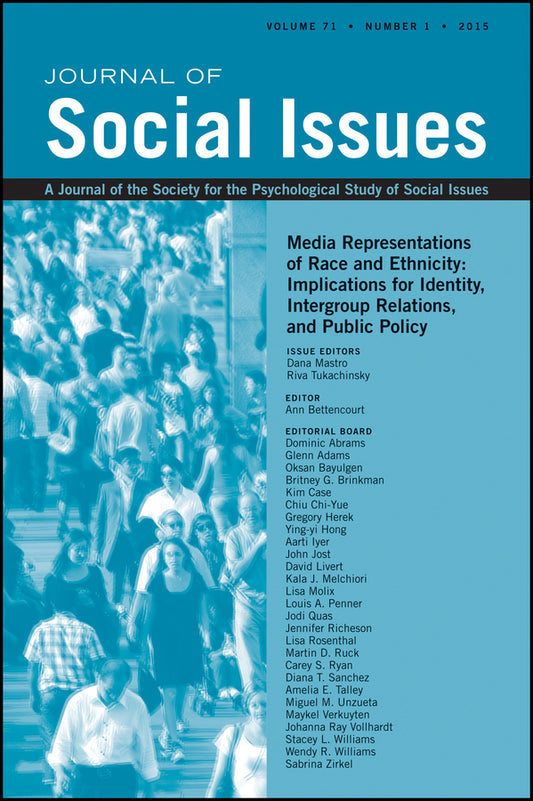 Media Representations of Race and Ethnicity; Implications for Identity, Intergroup Relations, and Public Policy (Paperback / softback) 9781119118060