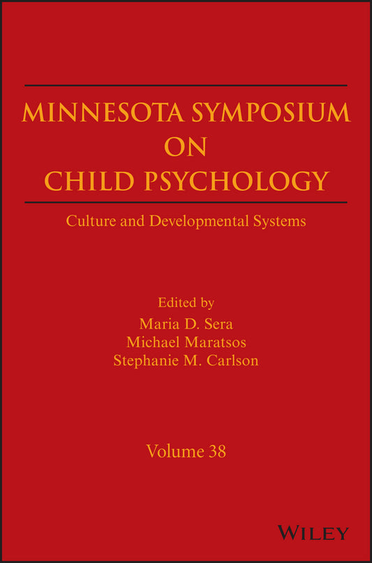 Culture and Developmental Systems, Volume 38 (Hardback) 9781119247654