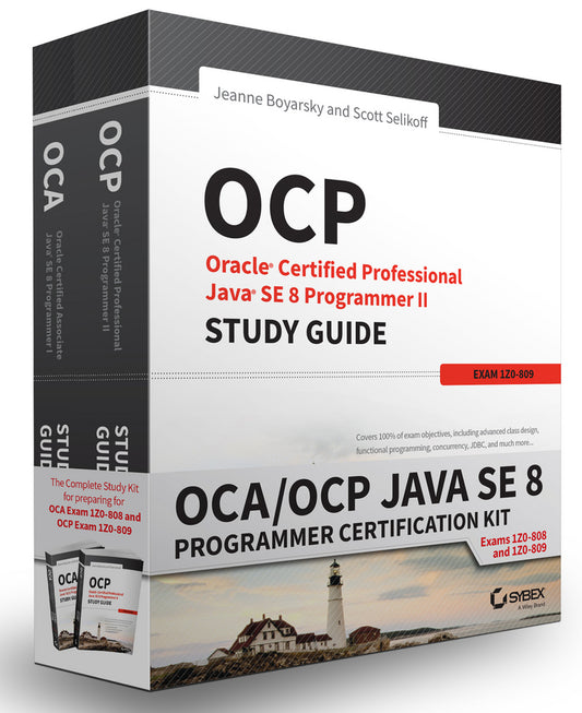 OCA / OCP Java SE 8 Programmer Certification Kit; Exam 1Z0-808 and Exam 1Z0-809 (Paperback / softback) 9781119272090