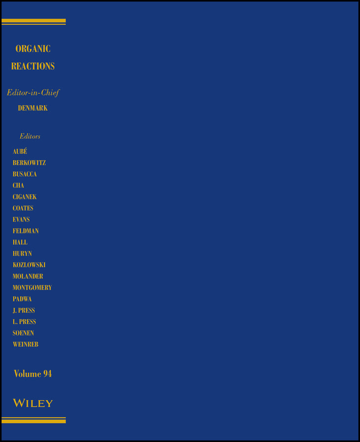 Organic Reactions, Volume 94 (Hardback) 9781119308935