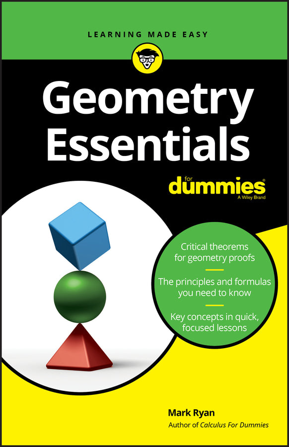 Geometry Essentials For Dummies (Paperback / softback) 9781119590446