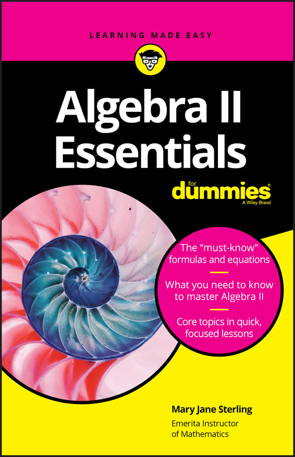 Algebra II Essentials For Dummies (Paperback / softback) 9781119590873