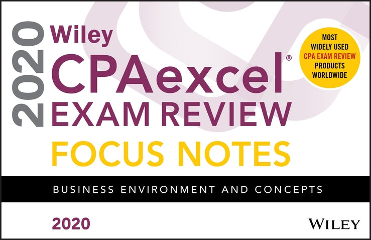 Wiley CPAexcel Exam Review 2020 Focus Notes; Business Environment and Concepts (Paperback / softback) 9781119632313