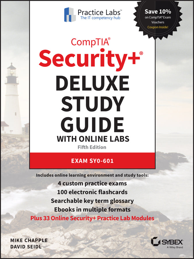 CompTIA Security+ Deluxe Study Guide with Online Labs; Exam SY0-601 (Hardback) 9781119812289