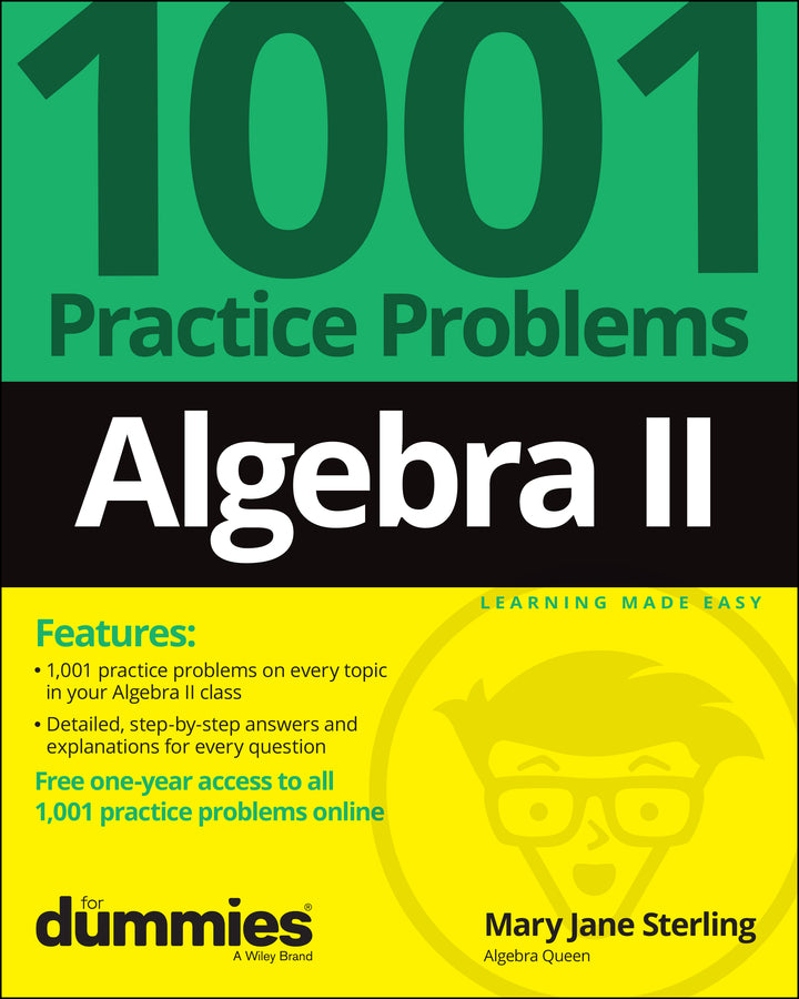 Algebra II: 1001 Practice Problems For Dummies (+ Free Online Practice) (Paperback / softback) 9781119883562