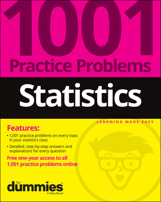 Statistics: 1001 Practice Problems For Dummies (+ Free Online Practice) (Paperback / softback) 9781119883593