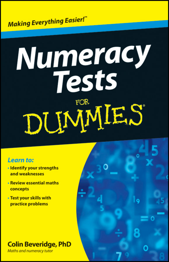 Numeracy Tests For Dummies (Paperback / softback) 9781119953180