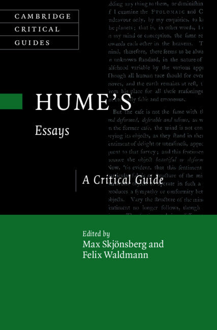 Hume's Essays; A Critical Guide (Hardback) 9781316517727