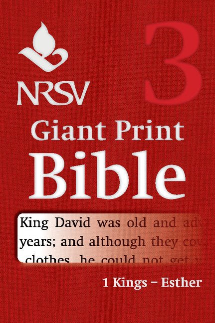 NRSV Giant Print Bible: Volume 3, 1 Kings – Esther (Paperback / softback) 9781316602287