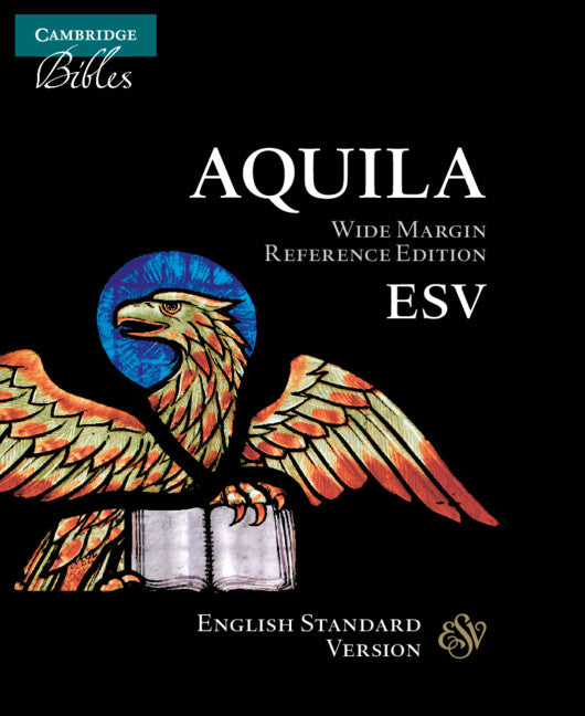 ESV Aquila Wide-Margin Reference Bible, Black Calf Split Leather, Red-letter Text, ES744:XRM (Leather / fine binding) 9781316619834