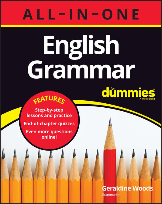 English Grammar All-in-One For Dummies (+ Chapter Quizzes Online) (Paperback / softback) 9781394159444