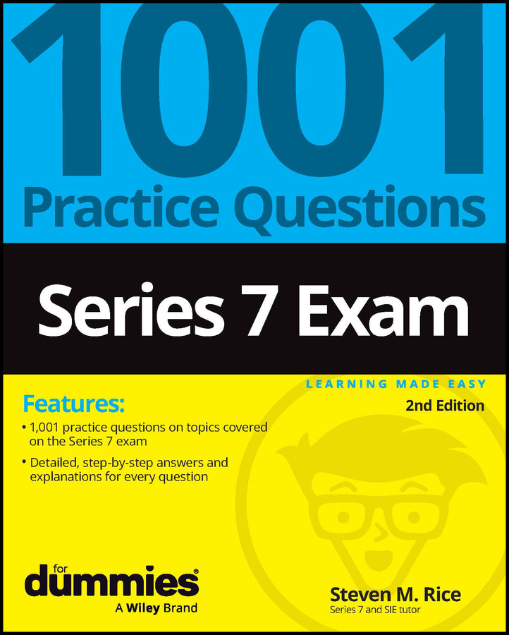 Series 7 Exam: 1001 Practice Questions For Dummies (Paperback / softback) 9781394192885