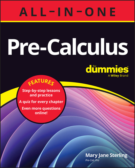 Pre-Calculus All-in-One For Dummies; Book + Chapter Quizzes Online (Paperback / softback) 9781394201242