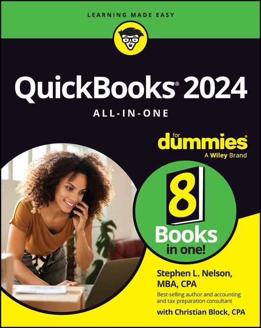 QuickBooks 2024 All-in-One For Dummies (Paperback / softback) 9781394206353