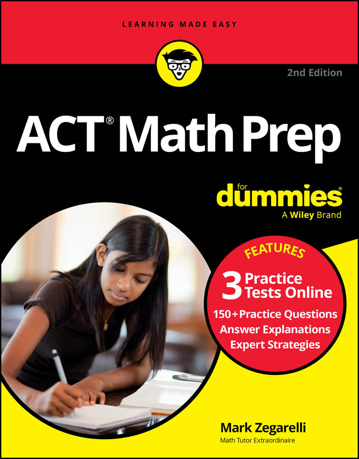 ACT Math Prep For Dummies; Book + 3 Practice Tests Online (Paperback / softback) 9781394242269