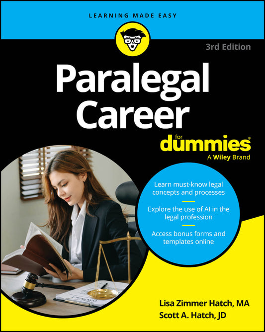 Paralegal Career For Dummies (Paperback / softback) 9781394299829