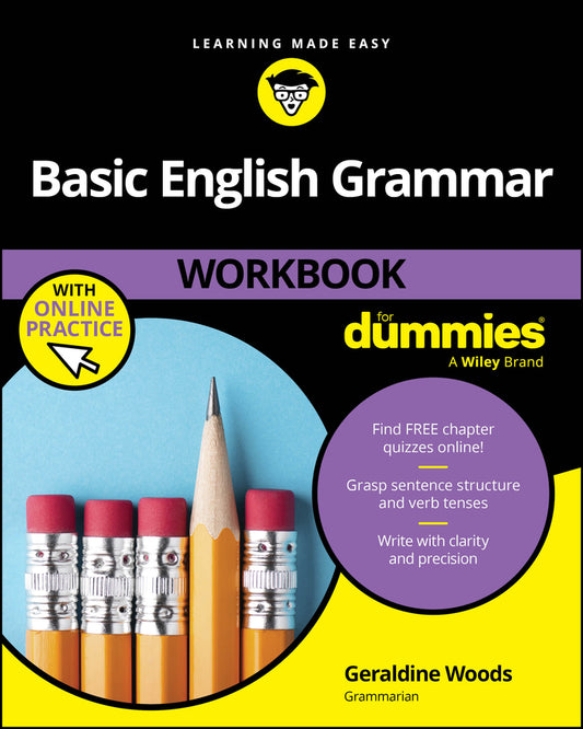 Basic English Grammar Workbook For Dummies with Online Practice Quizzes (Paperback / softback) 9781394330997