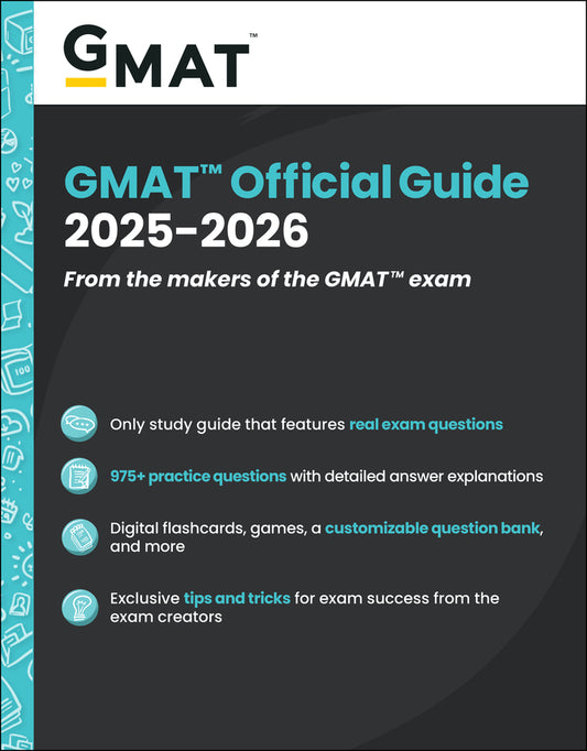 GMAT Official Guide 2025 - 2026; Book + Online Question Bank (Paperback / softback) 9781394333868
