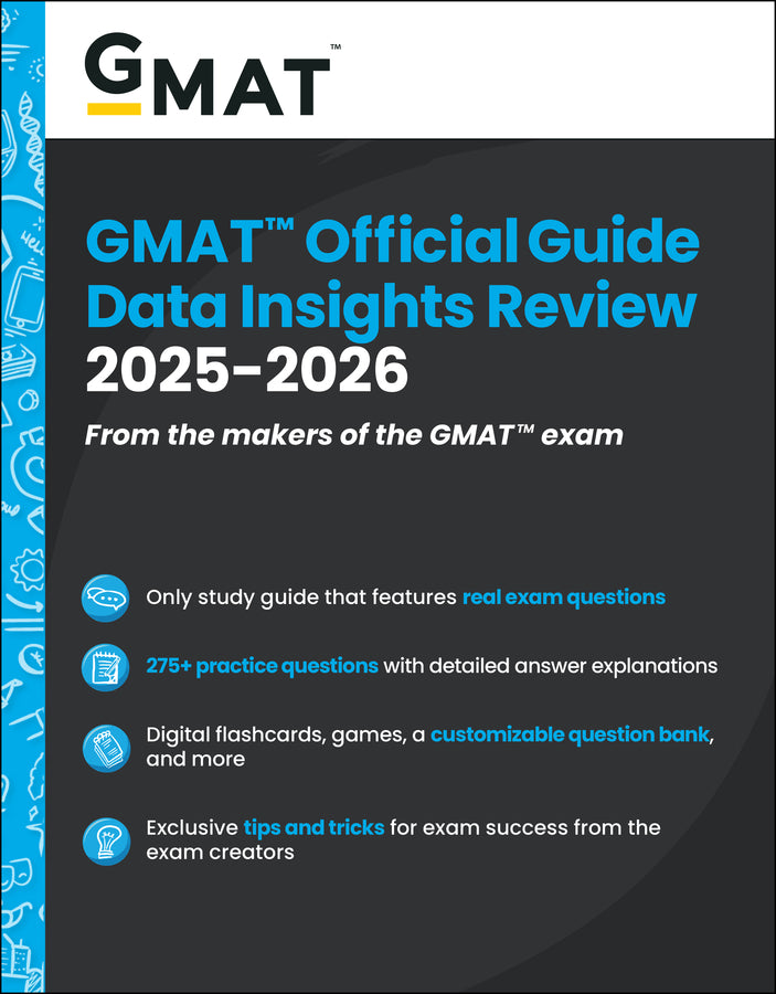 GMAT Official Guide Data Insights Review 2025-2026; Book + Online Question Bank (Paperback / softback) 9781394333899