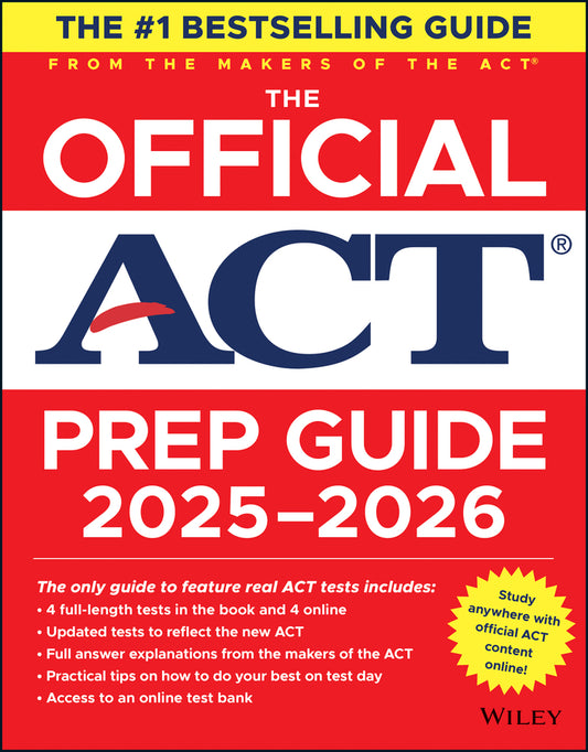 The Official ACT Prep Guide 2025 - 2026; Book + Online Course (Paperback / softback) 9781394335886