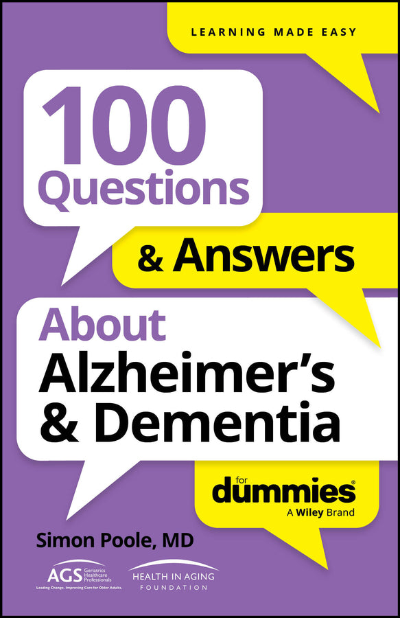 100 Questions & Answers About Alzheimer's & Dementia For Dummies (Paperback / softback) 9781394368617