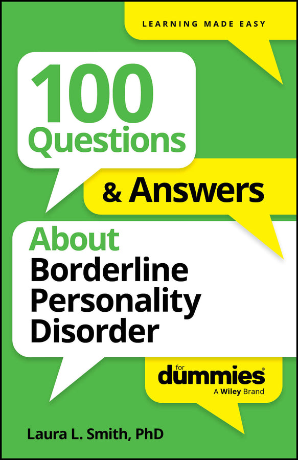 100 Questions & Answers About Borderline Personality Disorder For Dummies (Paperback / softback) 9781394368761