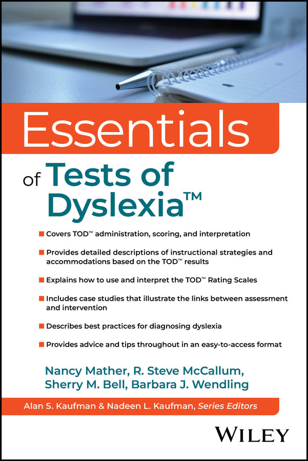 Essentials of Tests of Dyslexia� (Paperback / softback) 9781394382699