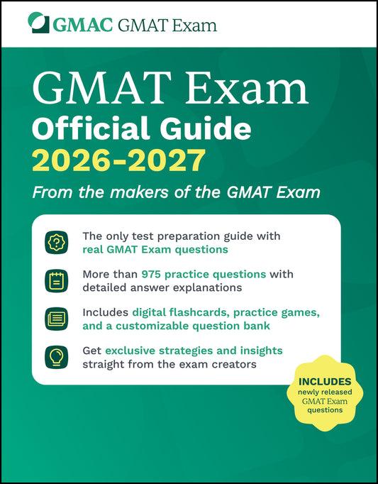 GMAT Official Guide 2026 - 2027; Book + Online Question Bank (Paperback / softback) 9781394412808
