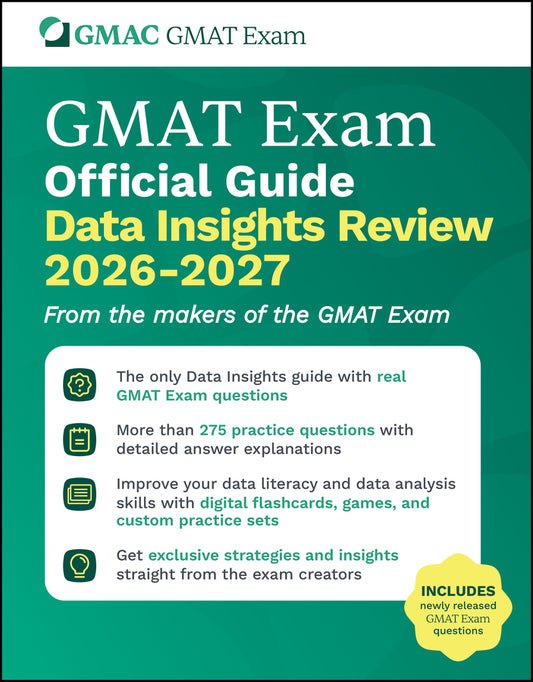 GMAT Official Guide Data Insights Review 2026 - 2027; Book + Online Question Bank (Paperback / softback) 9781394413850